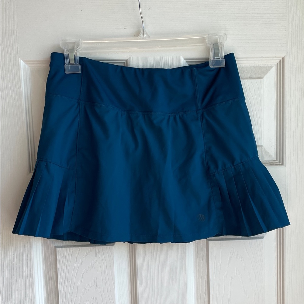MPG Teal Pleated Athletic Mini Skirt S